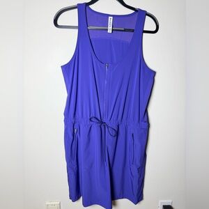 Athleta Dress 12 Expedition Blue Skort Travel Hiking EUC activewear comfy cute